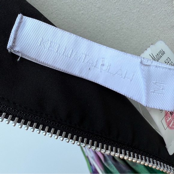 Kelli & Talulah Deep Front/Back V-Neck Silk Multicolor Sleeveless Dress Size M - Picture 7 of 16